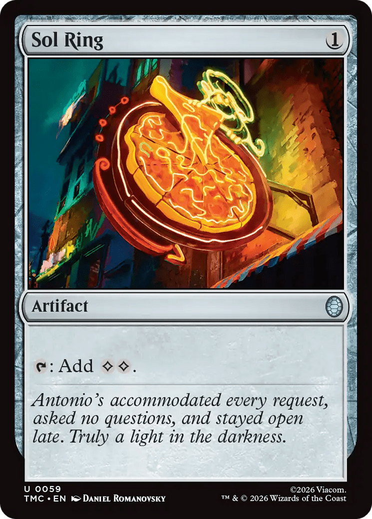 Sol Ring [Teenage Mutant Ninja Turtles Commander] MTG Single Magic: The Gathering  | Multizone: Comics And Games