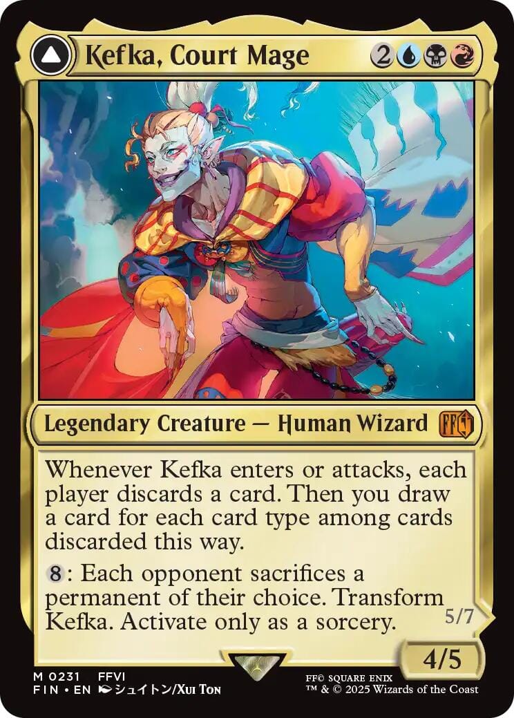 Kefka, Court Mage // Kefka, Ruler of Ruin [FINAL FANTASY] MTG Single Magic: The Gathering  | Multizone: Comics And Games