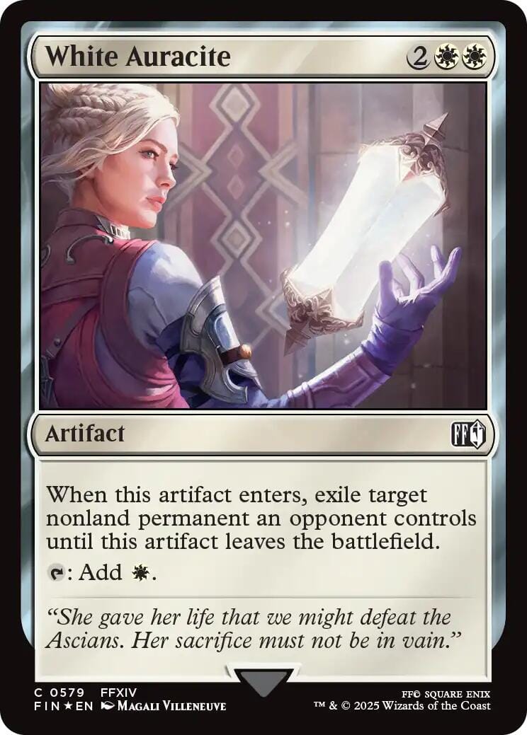 White Auracite (Surge Foil) [FINAL FANTASY] MTG Single Magic: The Gathering  | Multizone: Comics And Games