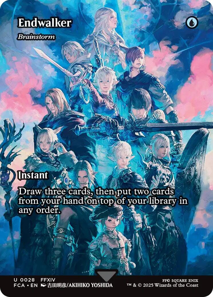Endwalker - Brainstorm (Showcase) [FINAL FANTASY : Through the Ages] MTG Single Magic: The Gathering  | Multizone: Comics And Games