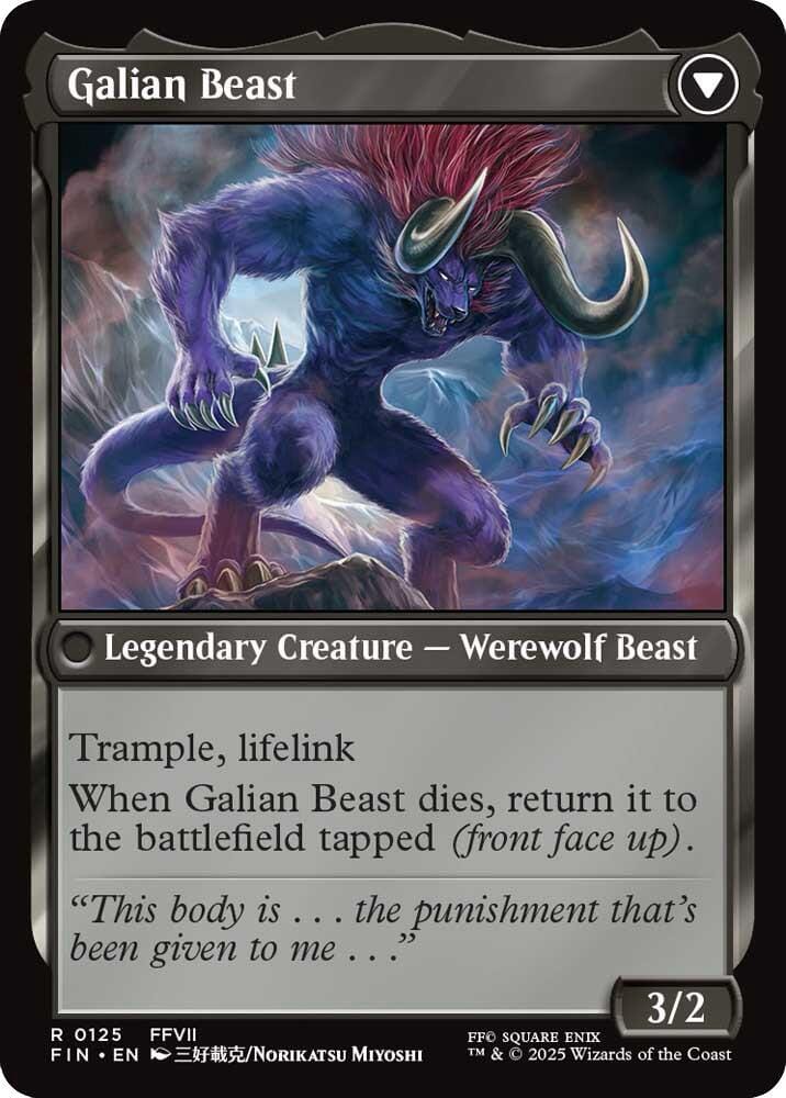 Vincent Valentine // Galian Beast [FINAL FANTASY] MTG Single Magic: The Gathering  | Multizone: Comics And Games