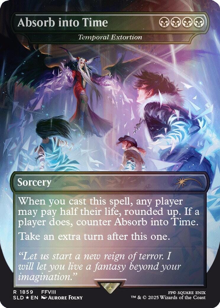 Absorb into Time - Temporal Extortion (Rainbow Foil) [Secret Lair Drop Series] MTG Single Magic: The Gathering  | Multizone: Comics And Games