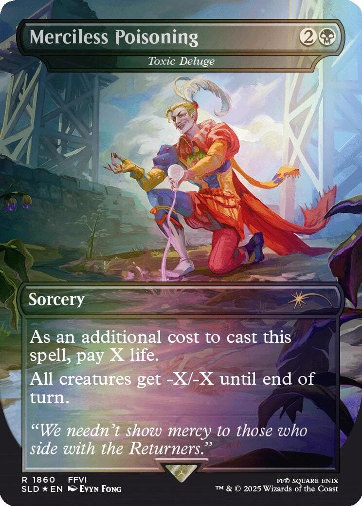 Merciless Poisoning - Toxic Deluge (Rainbow Foil) [Secret Lair Drop Series] MTG Single Magic: The Gathering  | Multizone: Comics And Games