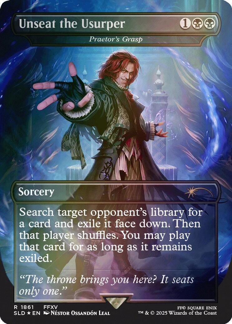 Unseat the Usurper - Praetor's Grasp (Rainbow Foil) [Secret Lair Drop Series] MTG Single Magic: The Gathering  | Multizone: Comics And Games