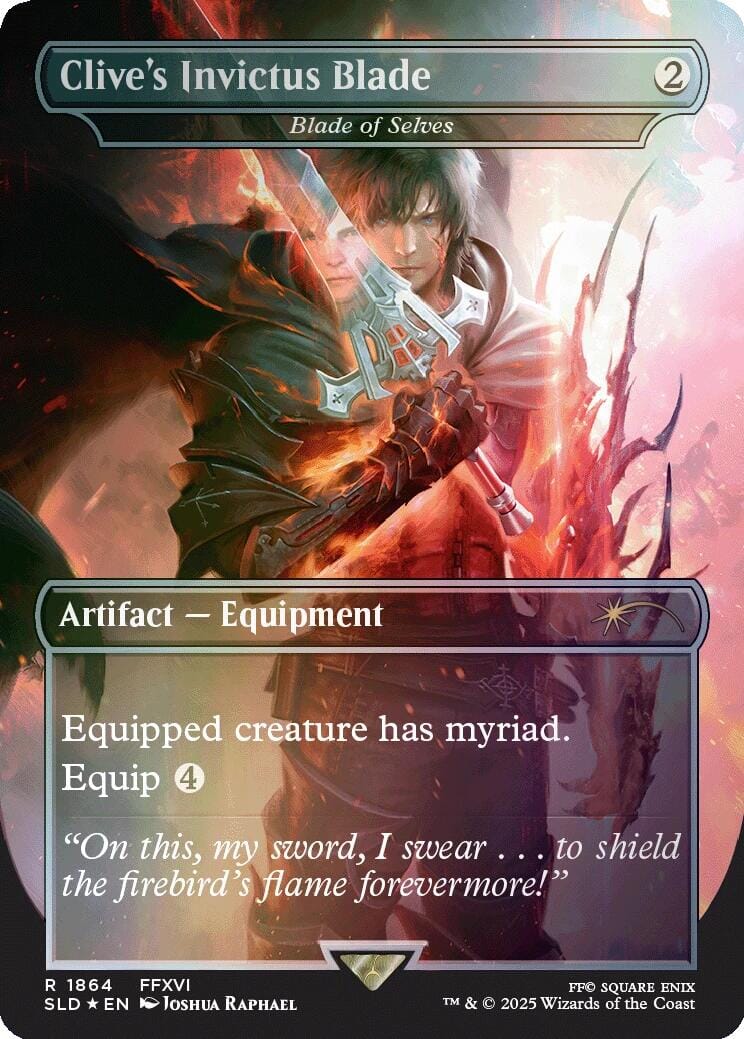 Clive's Invictus Blade - Blade of Selves (Rainbow Foil) [Secret Lair Drop Series] MTG Single Magic: The Gathering  | Multizone: Comics And Games