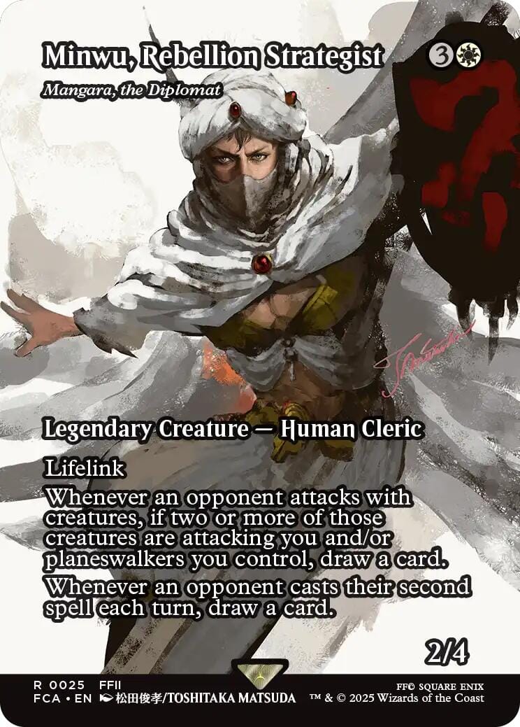 Minwu, Rebellion Strategist - Mangara, the Diplomat (Showcase) [FINAL FANTASY : Through the Ages] MTG Single Magic: The Gathering  | Multizone: Comics And Games