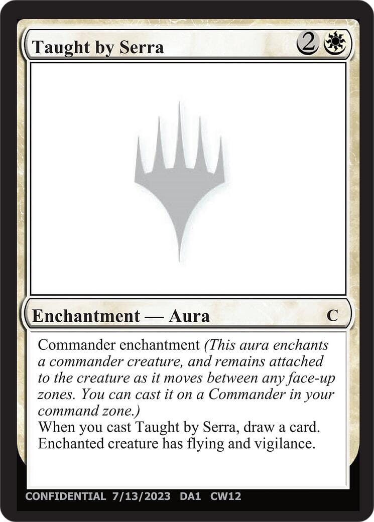 Taught by Serra [Unknown Event] MTG Single Magic: The Gathering  | Multizone: Comics And Games