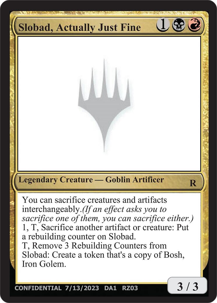 Slobad, Actually Just Fine [Mystery Booster] MTG Single Magic: The Gathering  | Multizone: Comics And Games