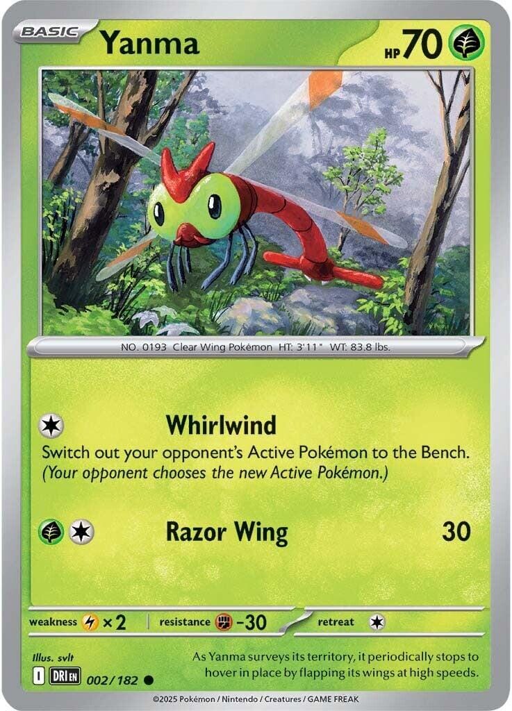 Yanma (002/182) [Scarlet & Violet: Destined Rivals] Pokemon Single Pokémon  | Multizone: Comics And Games