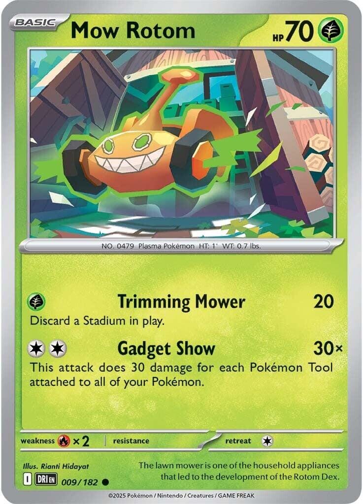 Mow Rotom (009/182) [Scarlet & Violet: Destined Rivals] Pokemon Single Pokémon  | Multizone: Comics And Games