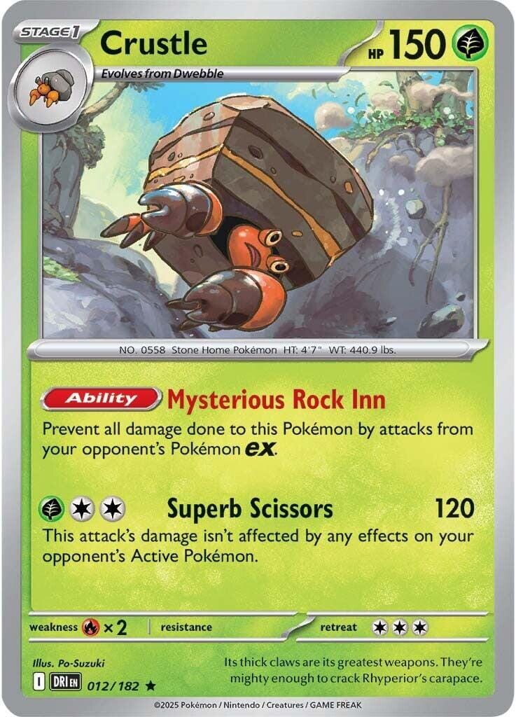 Crustle (012/182) [Scarlet & Violet: Destined Rivals] Pokemon Single Pokémon  | Multizone: Comics And Games