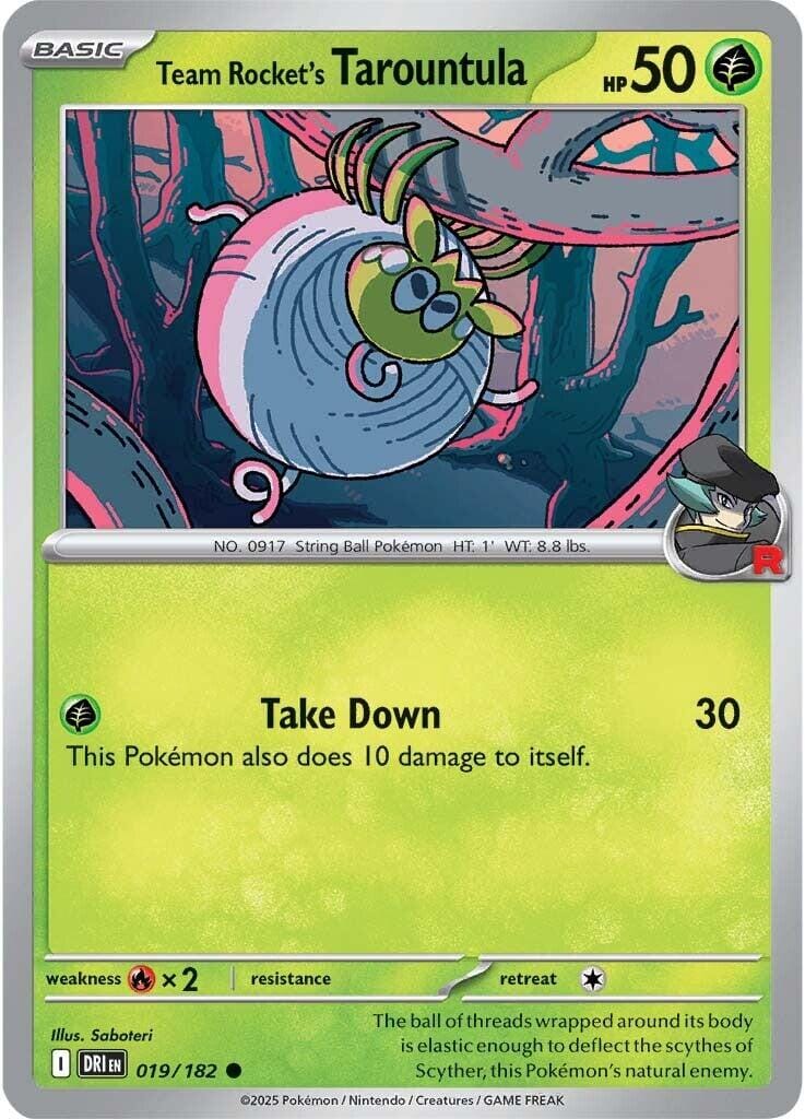 Team Rocket's Tarountula (019/182) [Scarlet & Violet: Destined Rivals] Pokemon Single Pokémon  | Multizone: Comics And Games