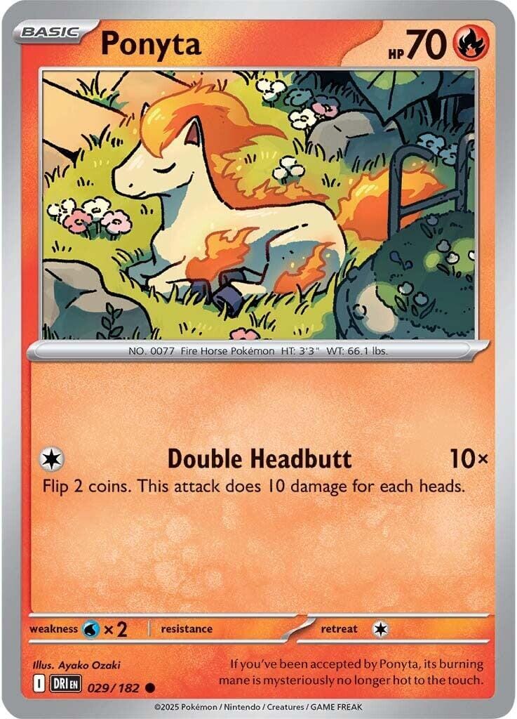 Ponyta (029/182) [Scarlet & Violet: Destined Rivals] Pokemon Single Pokémon  | Multizone: Comics And Games