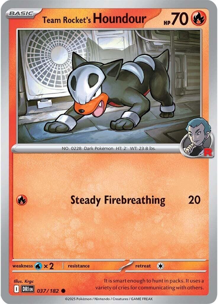 Team Rocket's Houndour (037/182) [Scarlet & Violet: Destined Rivals] Pokemon Single Pokémon  | Multizone: Comics And Games