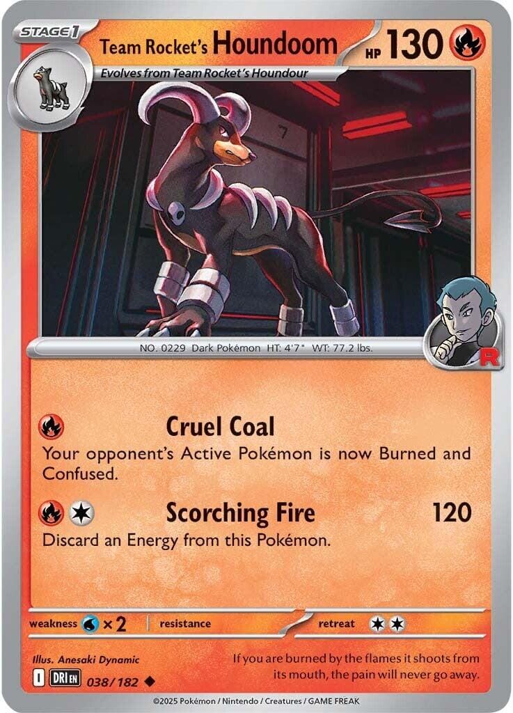 Team Rocket's Houndoom (038/182) [Scarlet & Violet: Destined Rivals] Pokemon Single Pokémon  | Multizone: Comics And Games