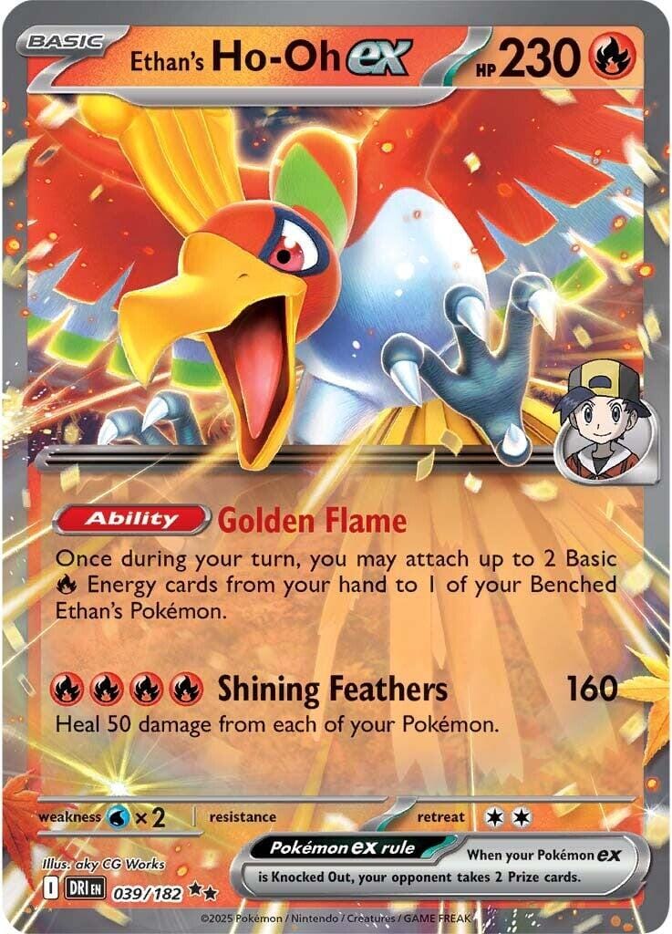 Ethan's Ho-Oh ex (039/182) [Scarlet & Violet: Destined Rivals] Pokemon Single Pokémon  | Multizone: Comics And Games
