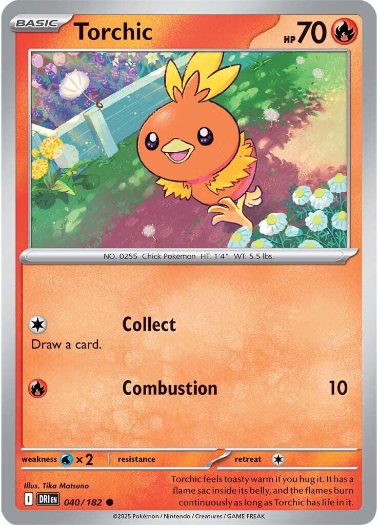 Torchic (040/182) [Scarlet & Violet: Destined Rivals] Pokemon Single Pokémon  | Multizone: Comics And Games