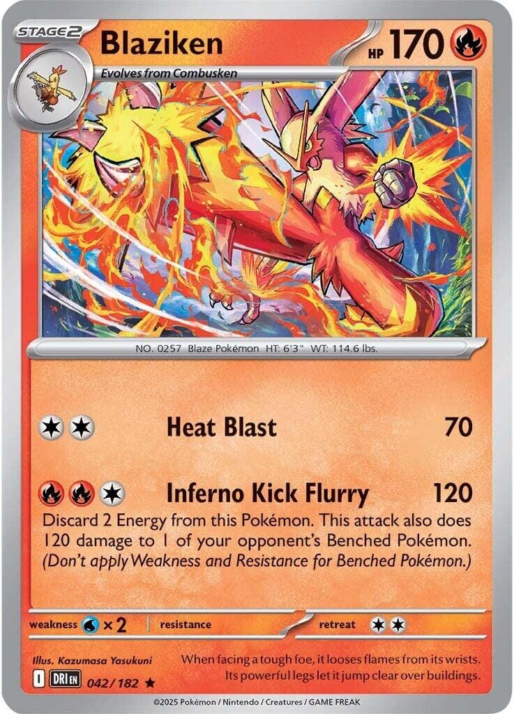 Blaziken (042/182) [Scarlet & Violet: Destined Rivals] Pokemon Single Pokémon  | Multizone: Comics And Games