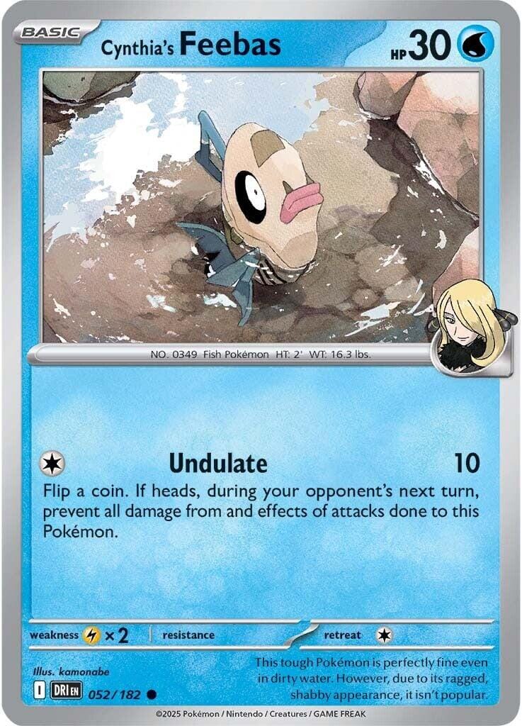Cynthia's Feebas (052/182) [Scarlet & Violet: Destined Rivals] Pokemon Single Pokémon  | Multizone: Comics And Games