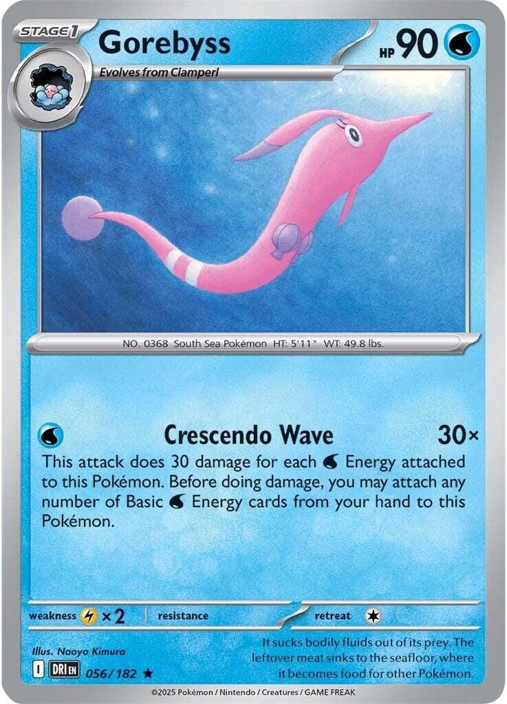 Gorebyss (056/182) [Scarlet & Violet: Destined Rivals] Pokemon Single Pokémon  | Multizone: Comics And Games