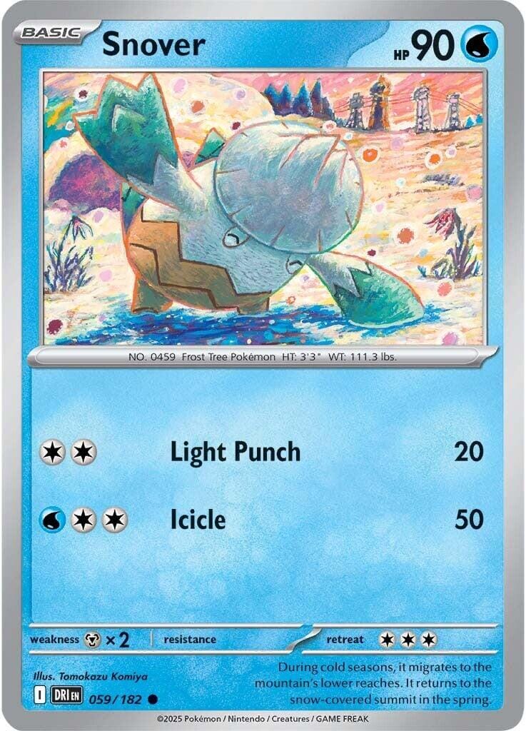 Snover (059/182) [Scarlet & Violet: Destined Rivals] Pokemon Single Pokémon  | Multizone: Comics And Games
