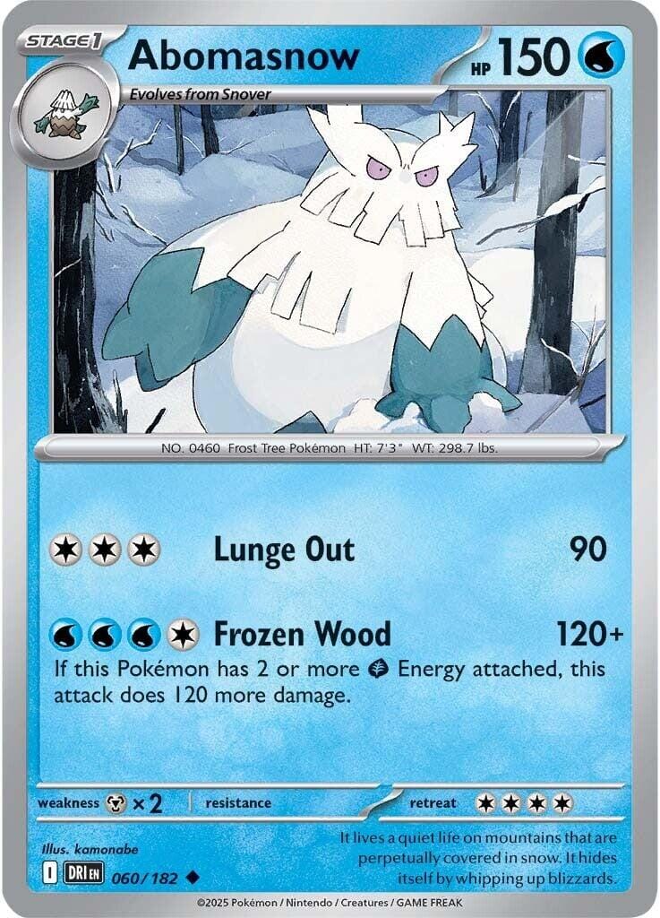 Abomasnow (060/182) [Scarlet & Violet: Destined Rivals] Pokemon Single Pokémon  | Multizone: Comics And Games
