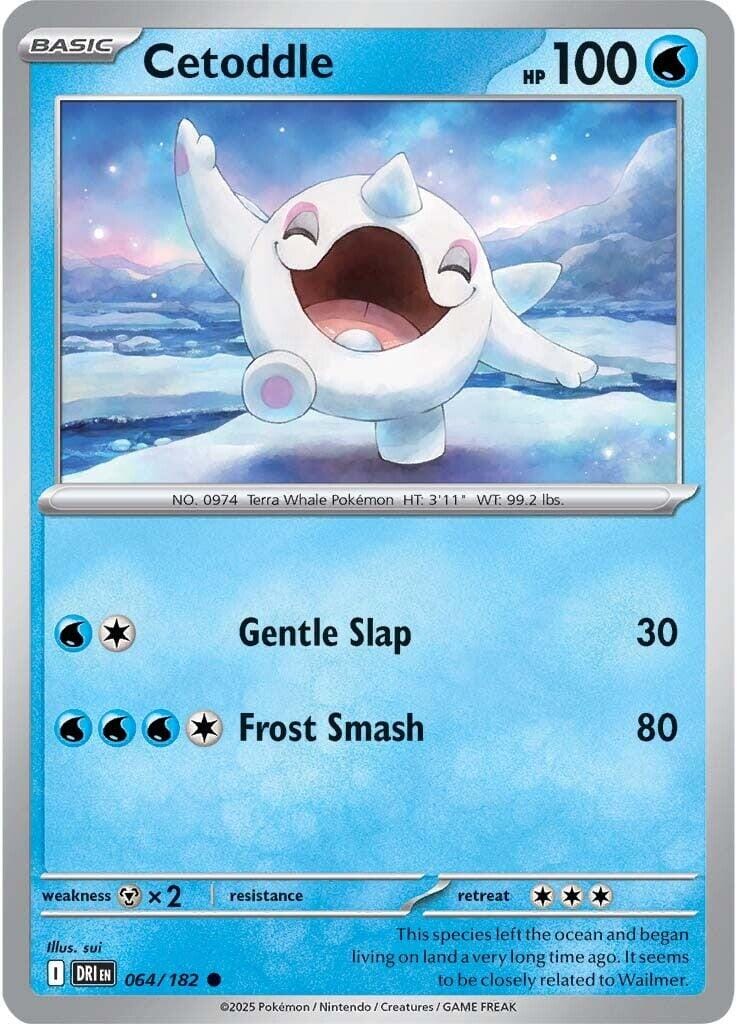 Cetoddle (064/182) [Scarlet & Violet: Destined Rivals] Pokemon Single Pokémon  | Multizone: Comics And Games