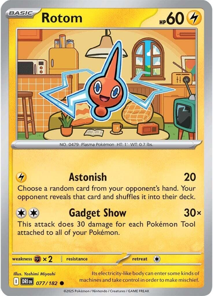 Rotom (077/182) [Scarlet & Violet: Destined Rivals] Pokemon Single Pokémon  | Multizone: Comics And Games