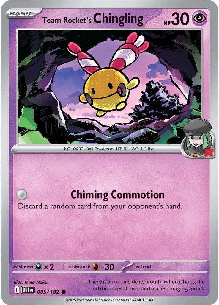 Team Rocket's Chingling (085/182) [Scarlet & Violet: Destined Rivals] Pokemon Single Pokémon  | Multizone: Comics And Games