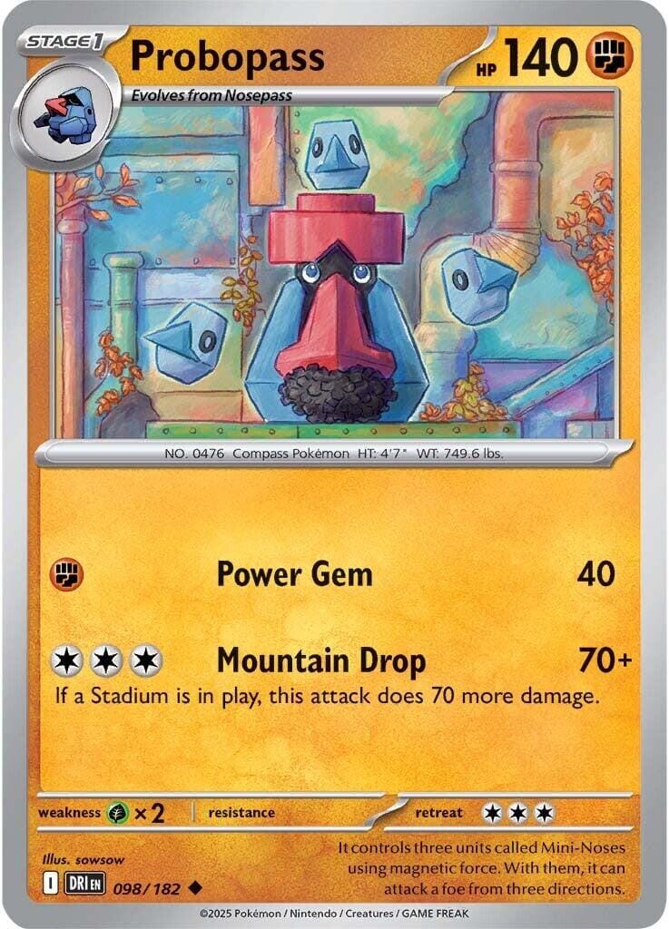Probopass (098/182) [Scarlet & Violet: Destined Rivals] Pokemon Single Pokémon  | Multizone: Comics And Games