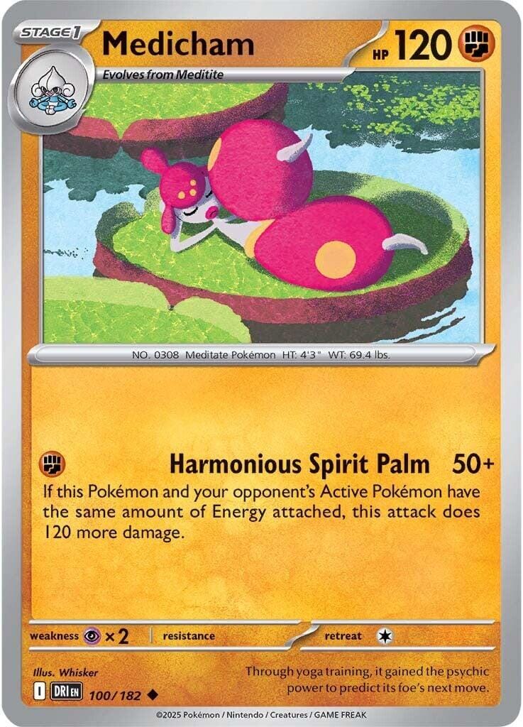Medicham (100/182) [Scarlet & Violet: Destined Rivals] Pokemon Single Pokémon  | Multizone: Comics And Games