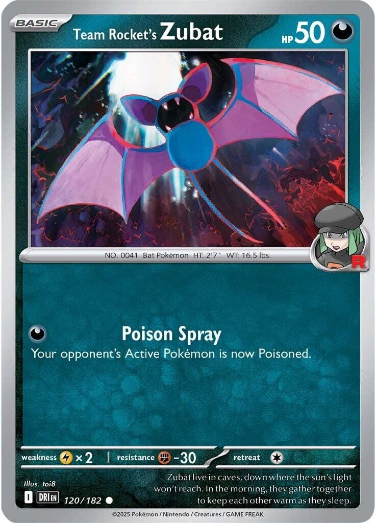 Team Rocket's Zubat (120/182) [Scarlet & Violet: Destined Rivals] Pokemon Single Pokémon  | Multizone: Comics And Games