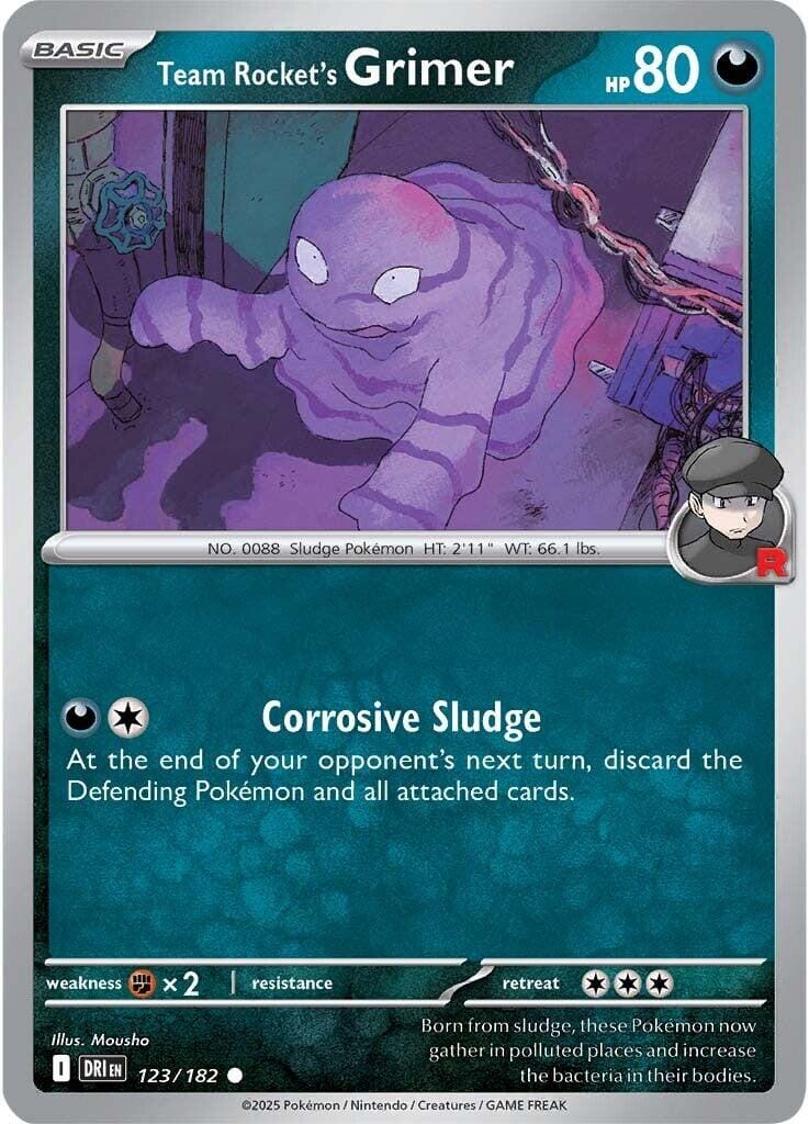 Team Rocket's Grimer (123/182) [Scarlet & Violet: Destined Rivals] Pokemon Single Pokémon  | Multizone: Comics And Games