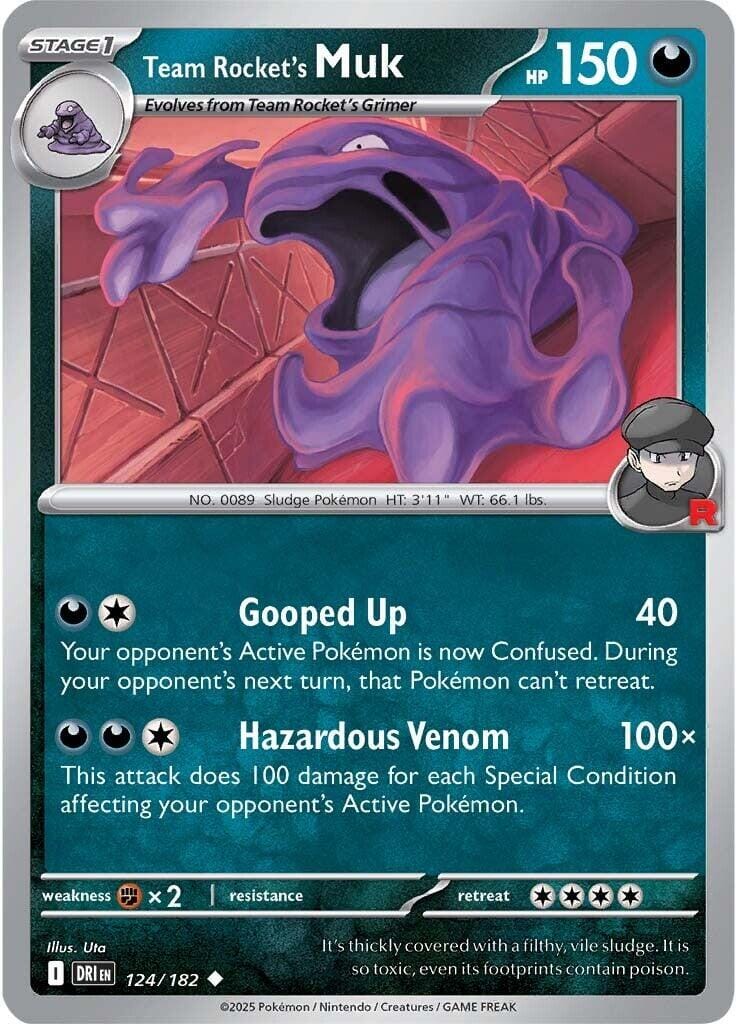 Team Rocket's Muk (124/182) [Scarlet & Violet: Destined Rivals] Pokemon Single Pokémon  | Multizone: Comics And Games