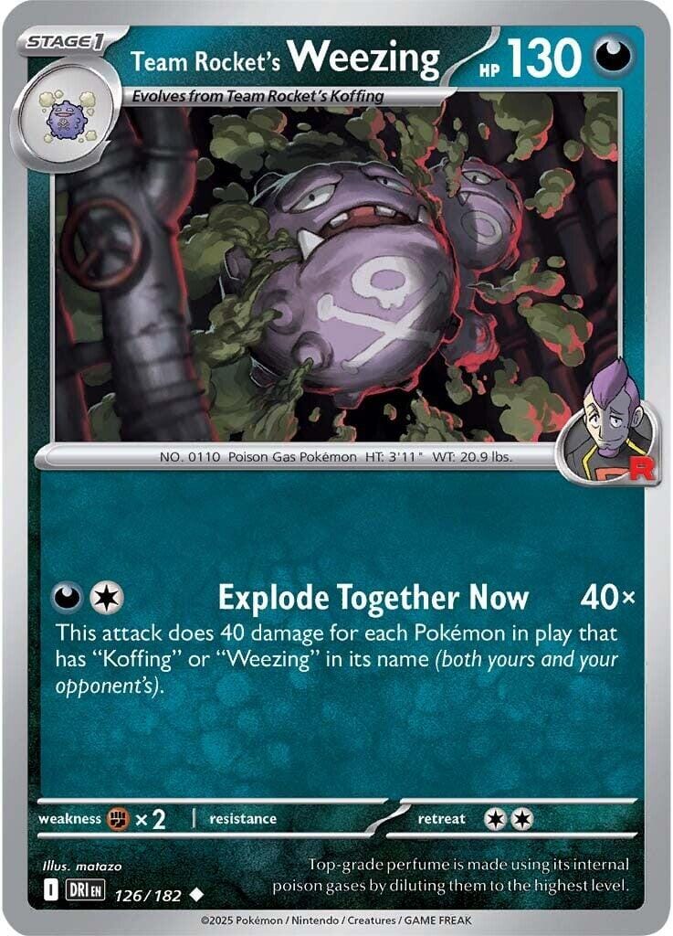 Team Rocket's Weezing (126/182) [Scarlet & Violet: Destined Rivals] Pokemon Single Pokémon  | Multizone: Comics And Games