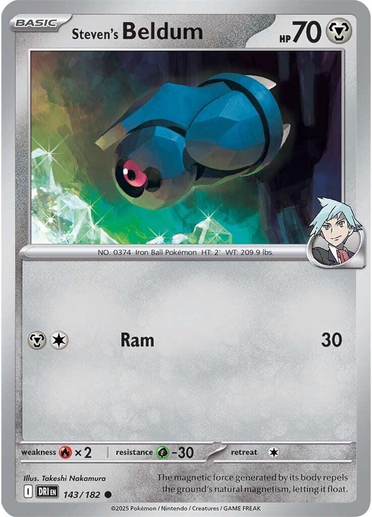 Steven's Beldum (143/182) [Scarlet & Violet: Destined Rivals] Pokemon Single Pokémon  | Multizone: Comics And Games
