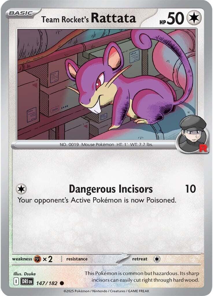 Team Rocket's Rattata (147/182) [Scarlet & Violet: Destined Rivals] Pokemon Single Pokémon  | Multizone: Comics And Games