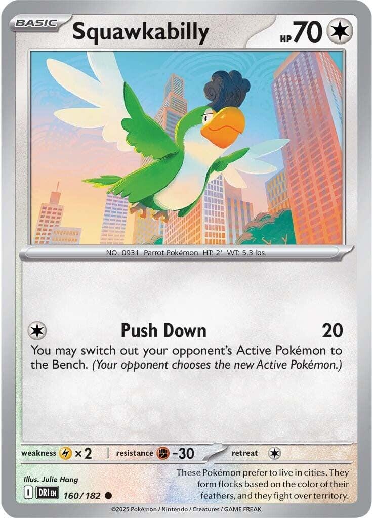 Squawkabilly (160/182) [Scarlet & Violet: Destined Rivals] Pokemon Single Pokémon  | Multizone: Comics And Games