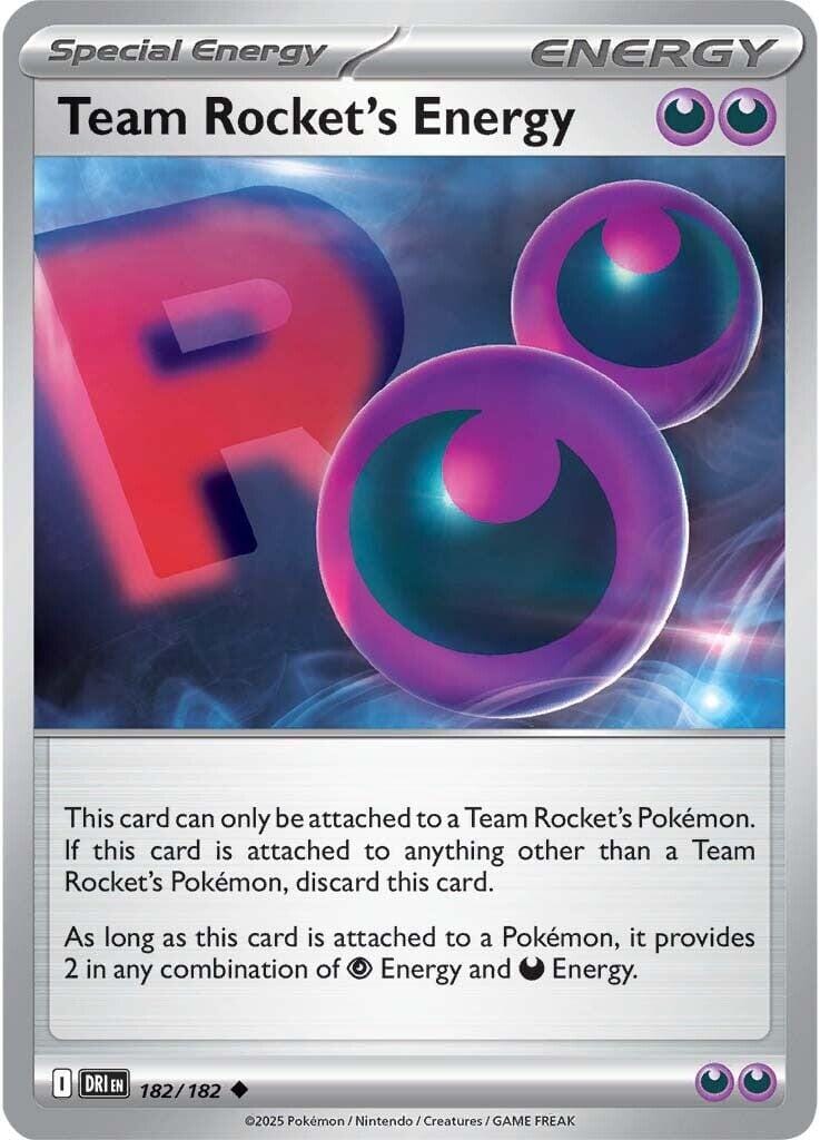 Team Rocket's Energy (182/182) [Scarlet & Violet: Destined Rivals] Pokemon Single Pokémon  | Multizone: Comics And Games