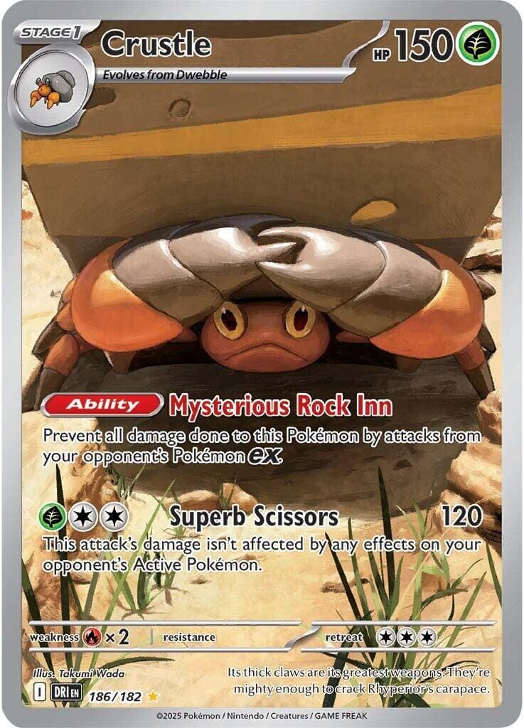 Crustle (186/182) [Scarlet & Violet: Destined Rivals] Pokemon Single Pokémon  | Multizone: Comics And Games
