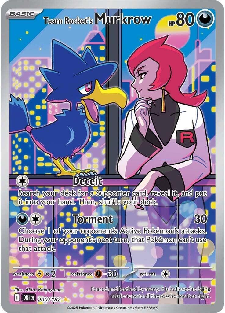 Team Rocket's Murkrow (200/182) [Scarlet & Violet: Destined Rivals] Pokemon Single Pokémon  | Multizone: Comics And Games