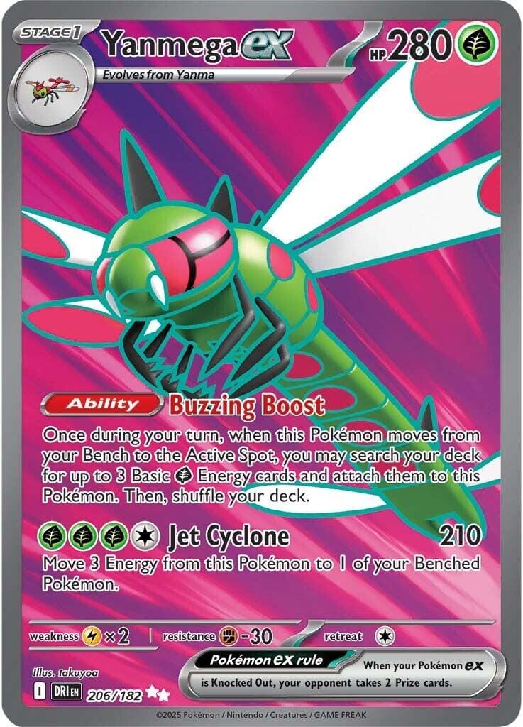 Yanmega ex (206/182) [Scarlet & Violet: Destined Rivals] Pokemon Single Pokémon  | Multizone: Comics And Games