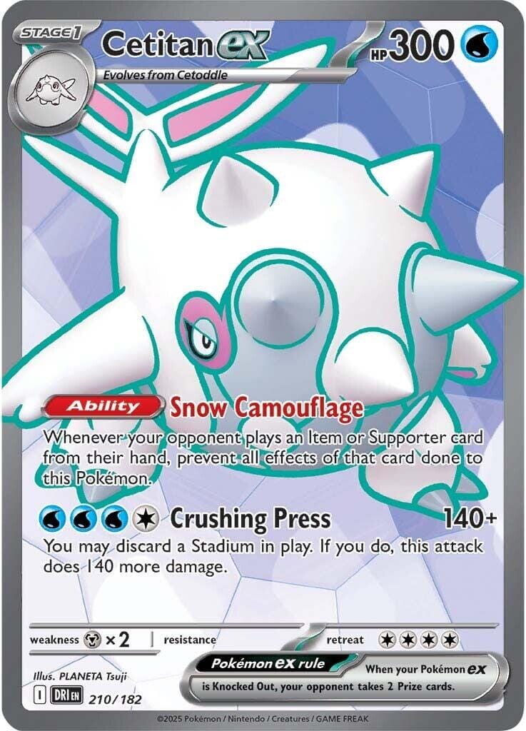 Cetitan ex (210/182) [Scarlet & Violet: Destined Rivals] Pokemon Single Pokémon  | Multizone: Comics And Games