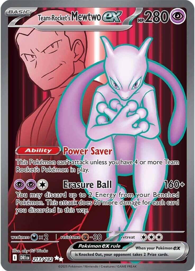Team Rocket's Mewtwo ex (213/182) [Scarlet & Violet: Destined Rivals] Pokemon Single Pokémon  | Multizone: Comics And Games