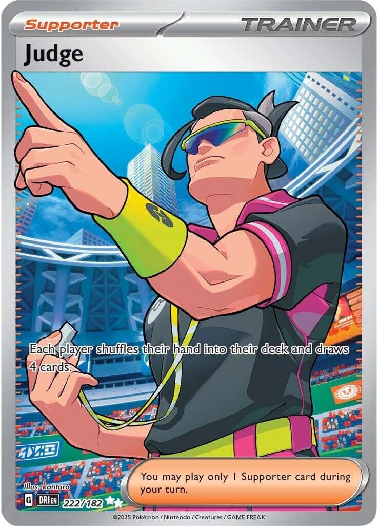 Judge (222/182) [Scarlet & Violet: Destined Rivals] Pokemon Single Pokémon  | Multizone: Comics And Games