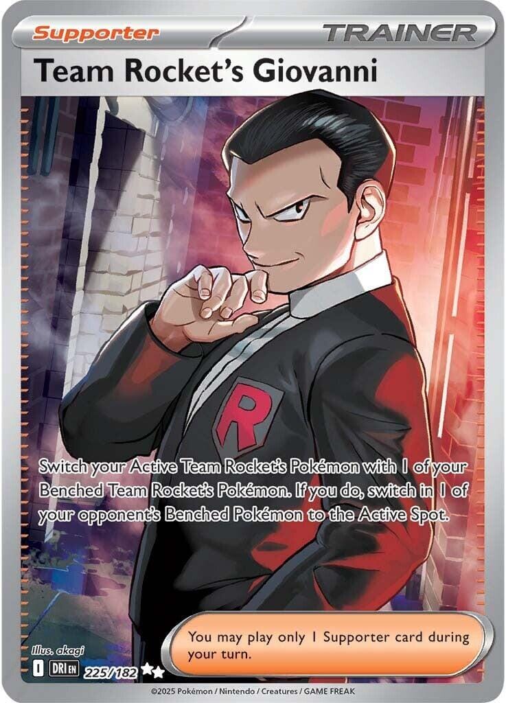 Team Rocket's Giovanni (225/182) [Scarlet & Violet: Destined Rivals] Pokemon Single Pokémon  | Multizone: Comics And Games
