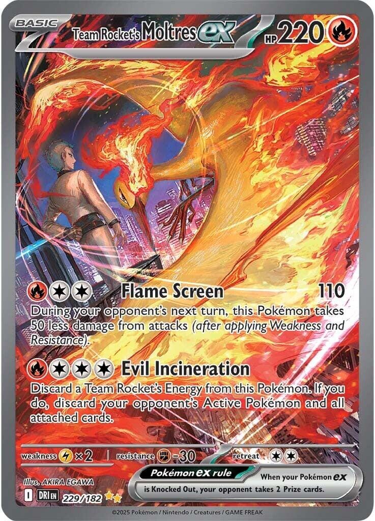 Team Rocket's Moltres ex (229/182) [Scarlet & Violet: Destined Rivals] Pokemon Single Pokémon  | Multizone: Comics And Games