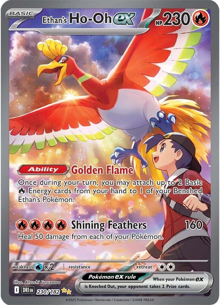 Ethan's Ho-Oh ex (230/182) [Scarlet & Violet: Destined Rivals] Pokemon Single Pokémon  | Multizone: Comics And Games
