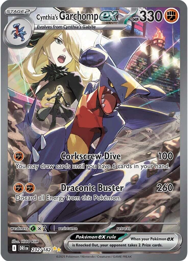 Cynthia's Garchomp ex (232/182) [Scarlet & Violet: Destined Rivals] Pokemon Single Pokémon  | Multizone: Comics And Games