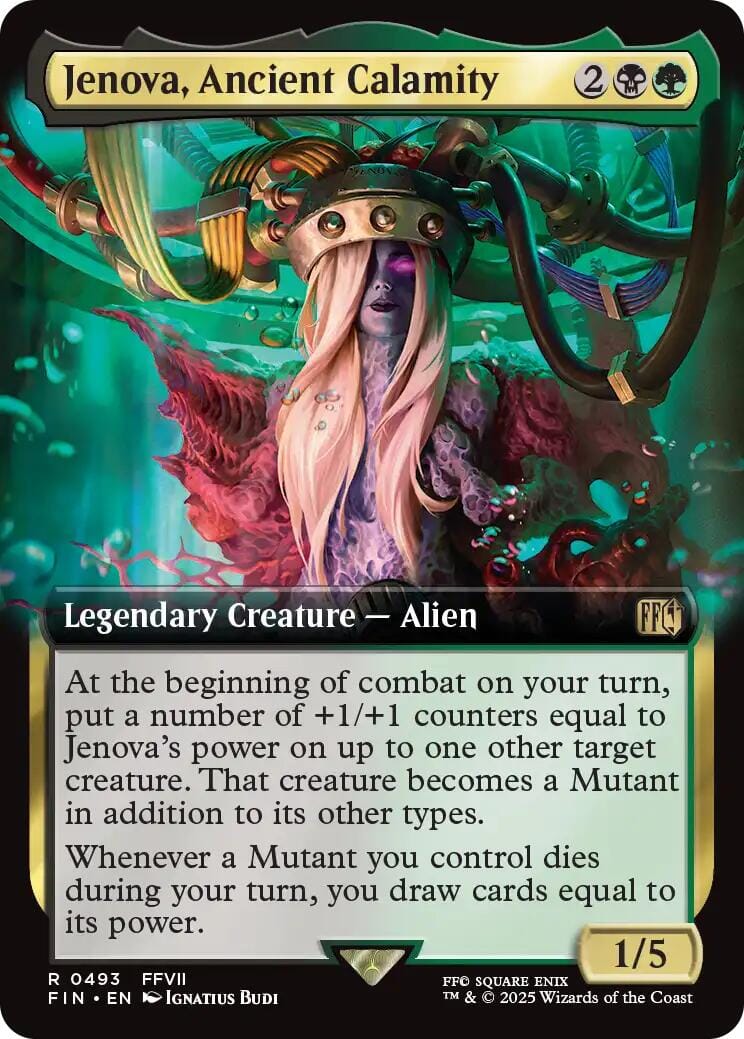 Jenova, Ancient Calamity (Extended Art) [FINAL FANTASY] MTG Single Magic: The Gathering  | Multizone: Comics And Games